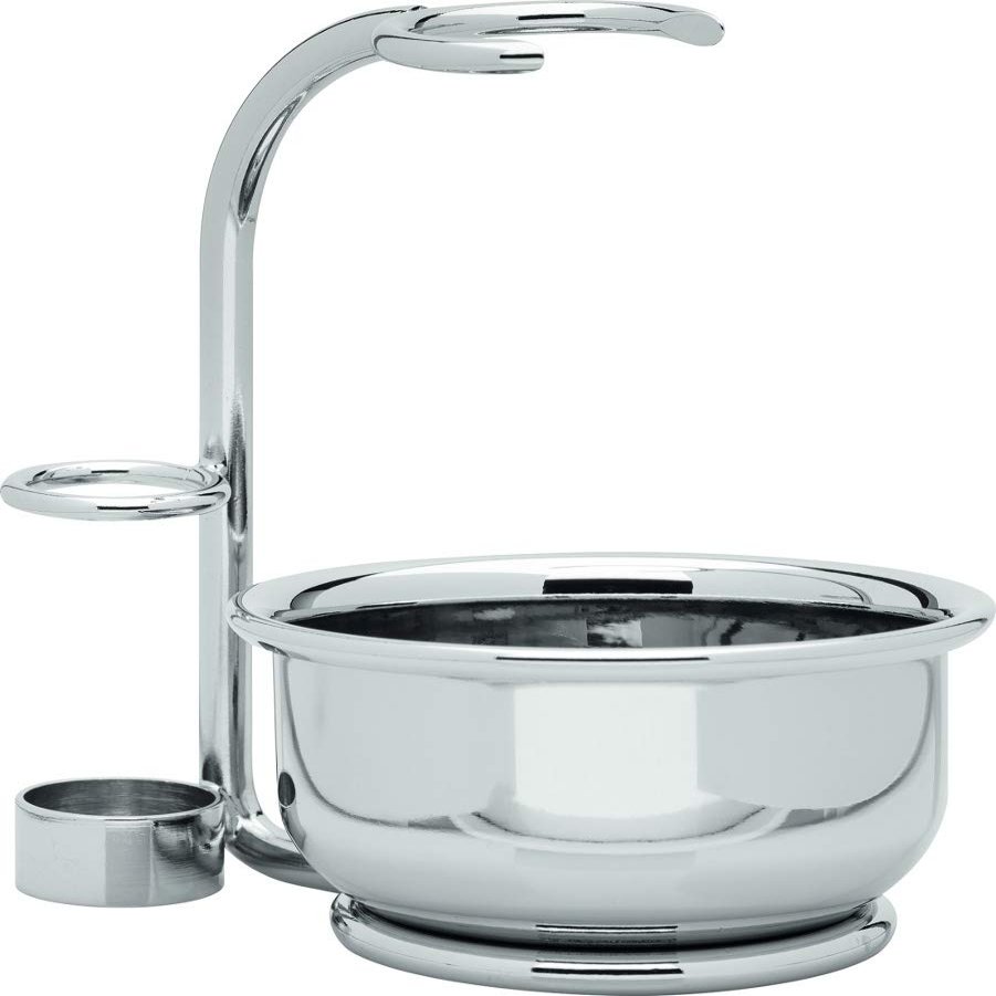 Glossy Shaving Set Holder with Soap Dish, ERBE Premium Design NEW YORK Series