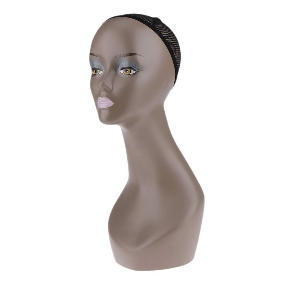 Backbayia Women's Mannequin Head with Hair Cap