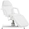 CLP Hydraulic Beauty Bed | Rotating Massage Bed with Synthetic Leather Upholstery, White view 1