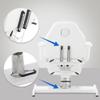 CLP Hydraulic Beauty Bed | Rotating Massage Bed with Synthetic Leather Upholstery, White view 4