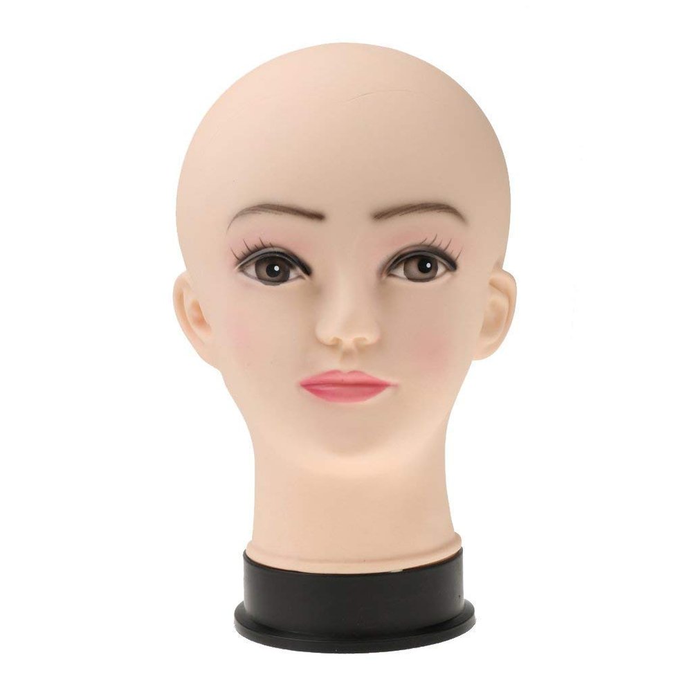 Backbayia Mannequin Head Display Stand for Wigs, Hats, Caps and Glasses, Women