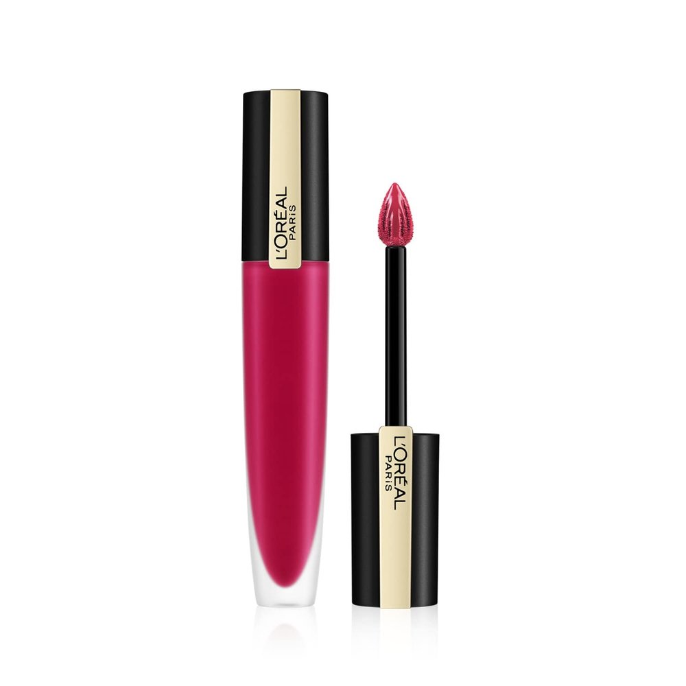 L'Oréal Paris Rouge Signature 114 I Represent, Ultra-Light Highly Pigmented Matte Ink Lipstick, 7 ml