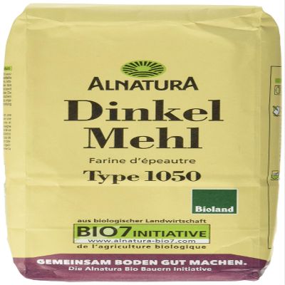 Alnatura Organic Spelt Flour, Type 1050, 6-Pack (6 x 1 kg)