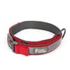 Egurs Adjustable Nylon Dog Collar with Reflective Strips, Blue, M (38–51 cm) view 1