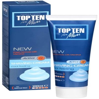 Men's Shaving Cream with Cooling Effect, for All Skin Types, 100 ml