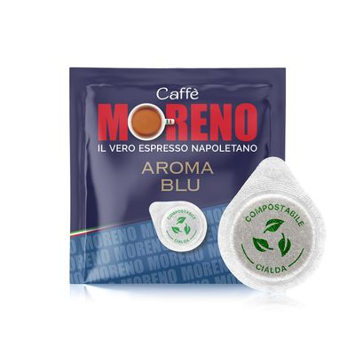 CAFF MORENO - ESPRESSO BLUE AROME - Box of 150 ESE44 7 g Pods