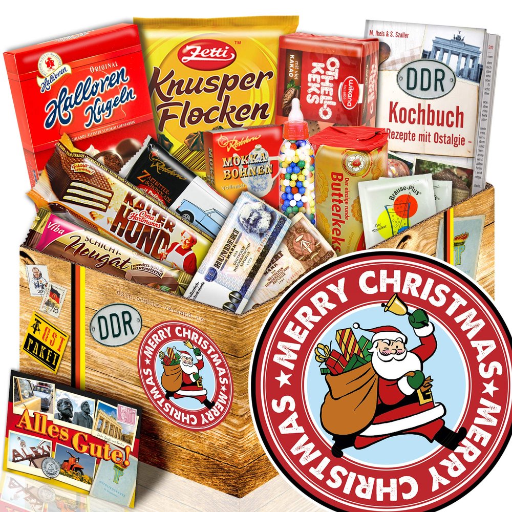 Santa Claus + East German Sweets Set + Christmas Gift Set for Wife