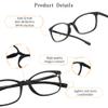 LifeArt Blu-ray Glasses, Computer Reading Glasses, Transparent Lens, Reduce Headaches & Prevent Dry Eyes, Fashion for Men/Women +2.50 view 2