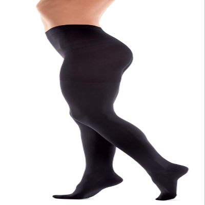 Medical Graduated Compression Tights (18–22 mmHg, Class 1), Black, Size L