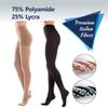 Medical Graduated Compression Tights (18–22 mmHg, Class 1), Black, Size L view 4