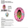 Unicorn Edible Cake Topper, Round, 14 cm, Pink view 2