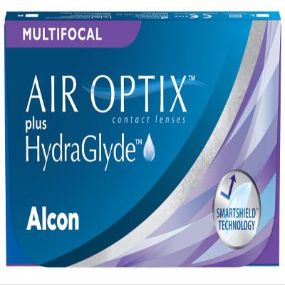 AIR OPTIX plus HydraGlyde Multifocal | 6 lenses | ADD MED | -1.00 dpt