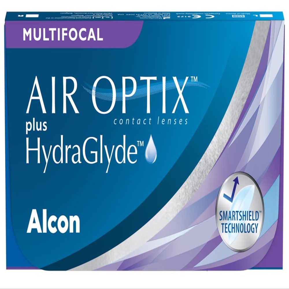 AIR OPTIX plus HydraGlyde Multifocal | 6 lenses | ADD MED | -1.00 dpt