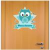 Samunshi Turquoise Owl Door Sign Wall Decal with Customizable Name, 40 x 35 cm view 2