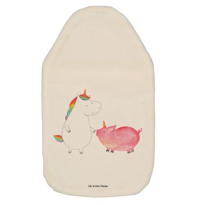 Mr. & Mrs. Panda Unicorn Pig Hot Water Bottle with Cover – Small