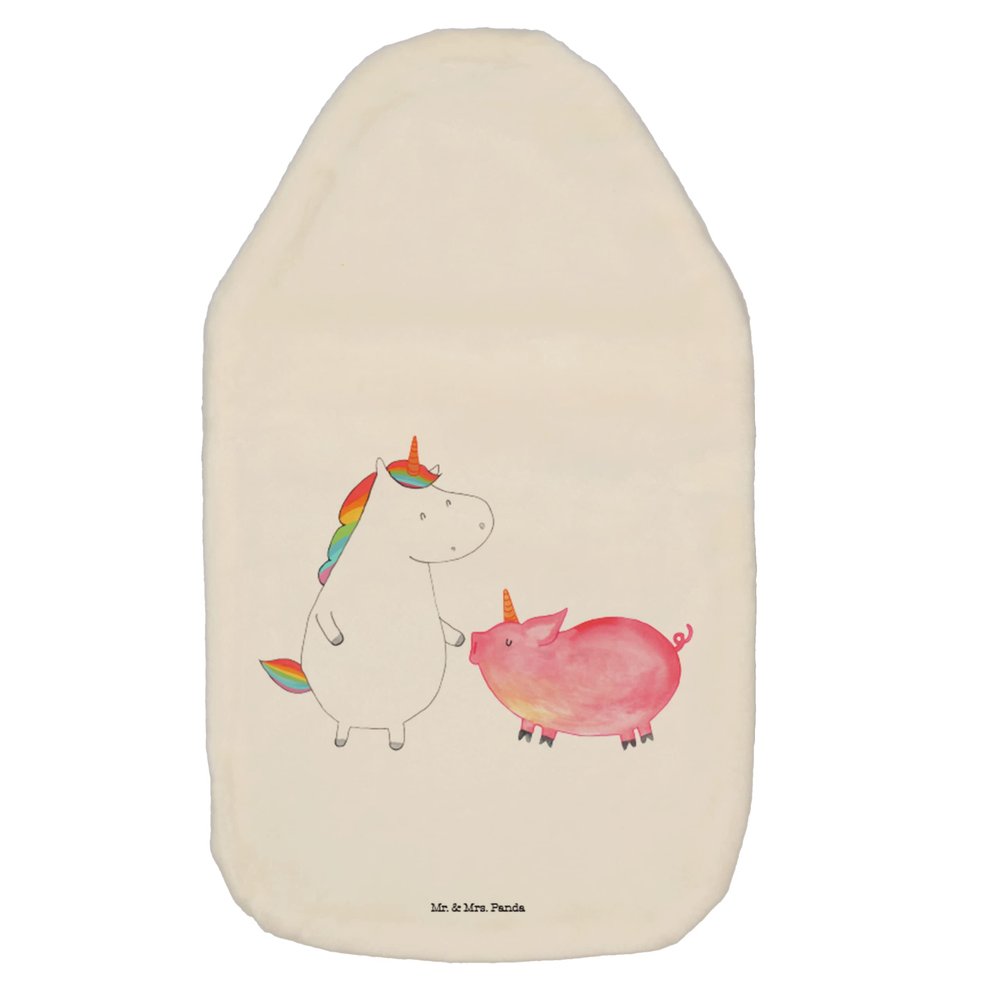 Mr. & Mrs. Panda Unicorn Pig Hot Water Bottle with Cover – Small
