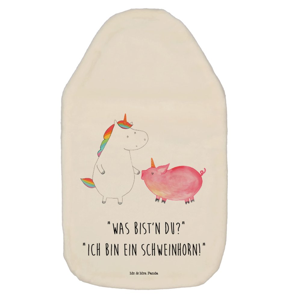 Mr. & Mrs. Panda Unicorn Pig Hot Water Bottle with Cover