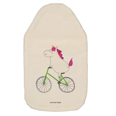 Mr. & Mrs. Panda Unicorn Cyclist Hot Water Bottle with Cover