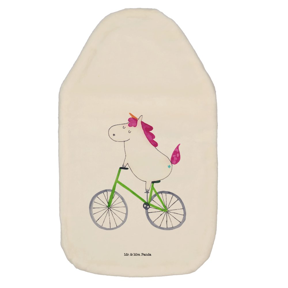 Mr. & Mrs. Panda Unicorn Cyclist Hot Water Bottle with Cover