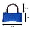Dingo Gear Cotton-Nylon Bite Tug for Dog Training, Blue, 15 x 8 cm view 4