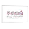 artboxONE Poster with White Frame 30 x 20 cm for Children, Bunnies Ready for Christmas view 1