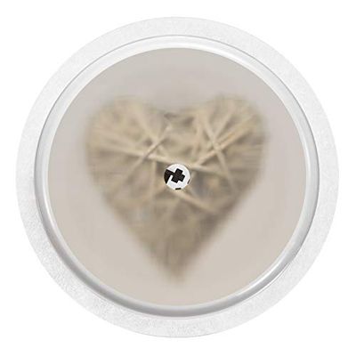 Stickers for FreeStyle Libre 2 Sensor, 2-Pack, Heart Shimmer, myDili Diabetes