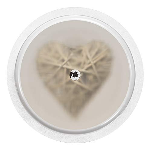 Stickers for FreeStyle Libre 2 Sensor, 2-Pack, Heart Shimmer, myDili Diabetes