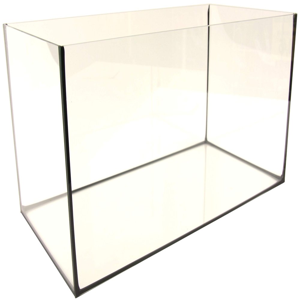Brandless Aquarium with Black Silicone, 35 × 23 × 26 cm