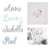 timalo Personalized Name and Stars Wall Decal for Kids, Light Brown, 20 cm, 10 Stars view 2