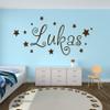 timalo Personalized Name and Stars Wall Decal for Kids, Light Brown, 20 cm, 10 Stars view 4