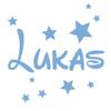 timalo Personalized Name Wall Decal for Children with Stars, Light Blue, 40 cm, 20 Stars view 1