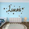timalo Personalized Name Wall Decal for Children with Stars, Light Blue, 40 cm, 20 Stars view 4