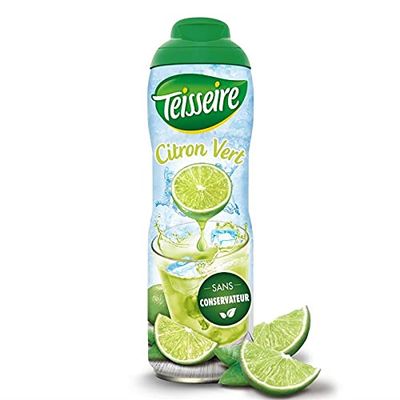 TEISSEIRE Lime Syrup, 600 ml, Pack of 4
