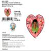 Firefighter Birthday Cake Topper, Heart-Shaped, 22 x 20 cm, Red view 2