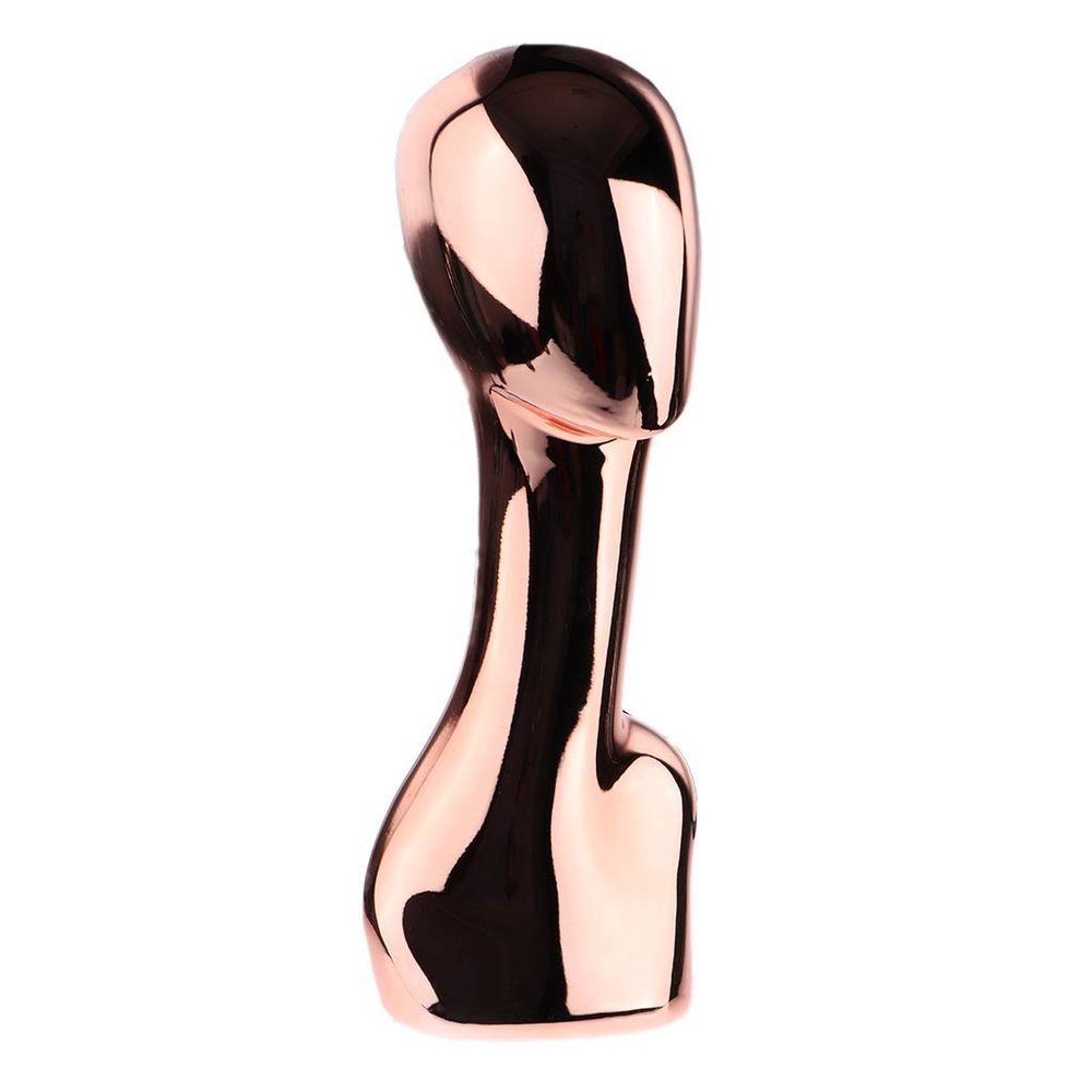 Tubayia Glossy Mannequin Head Wig Stand for Wigs, Toupees, Caps and Jewelry Display