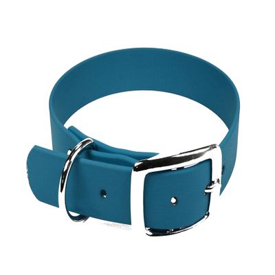 LENNIE BioThane Collar, Pin Buckle, 19 mm, 22–28 cm, Lagoon
