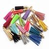 Egurs Mixed-Color Faux Suede Tassels with Caps for Jewelry Making, Keychains, Phone Charms, DIY Earrings and Necklace Charms, 88 mm, 30 Pieces view 1