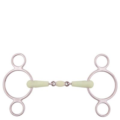 BR Double-Jointed 3-Ring Apple Mouth Bit 18 mm