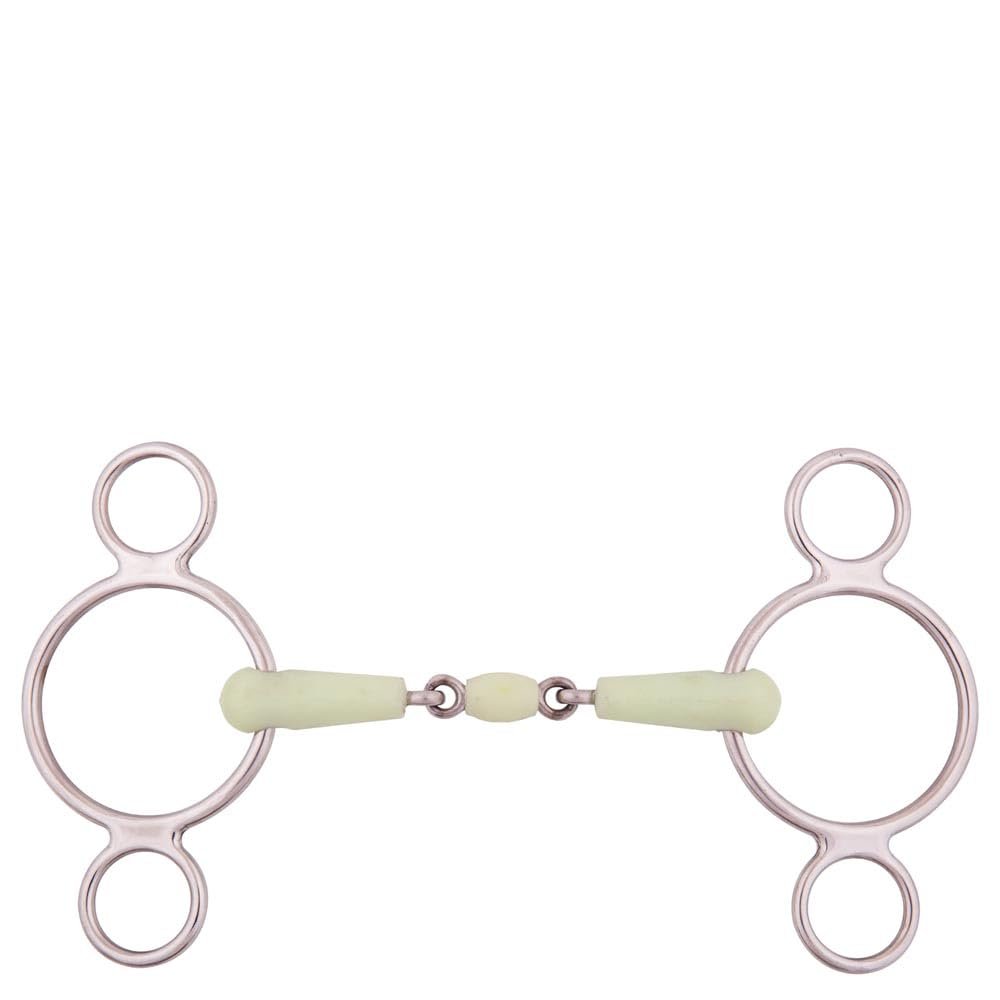 BR Double-Jointed 3-Ring Apple Mouth Bit 18 mm