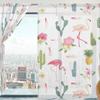 Mnsruu Flamingo Voile Curtains, 2 Panels, 198 cm Long view 3
