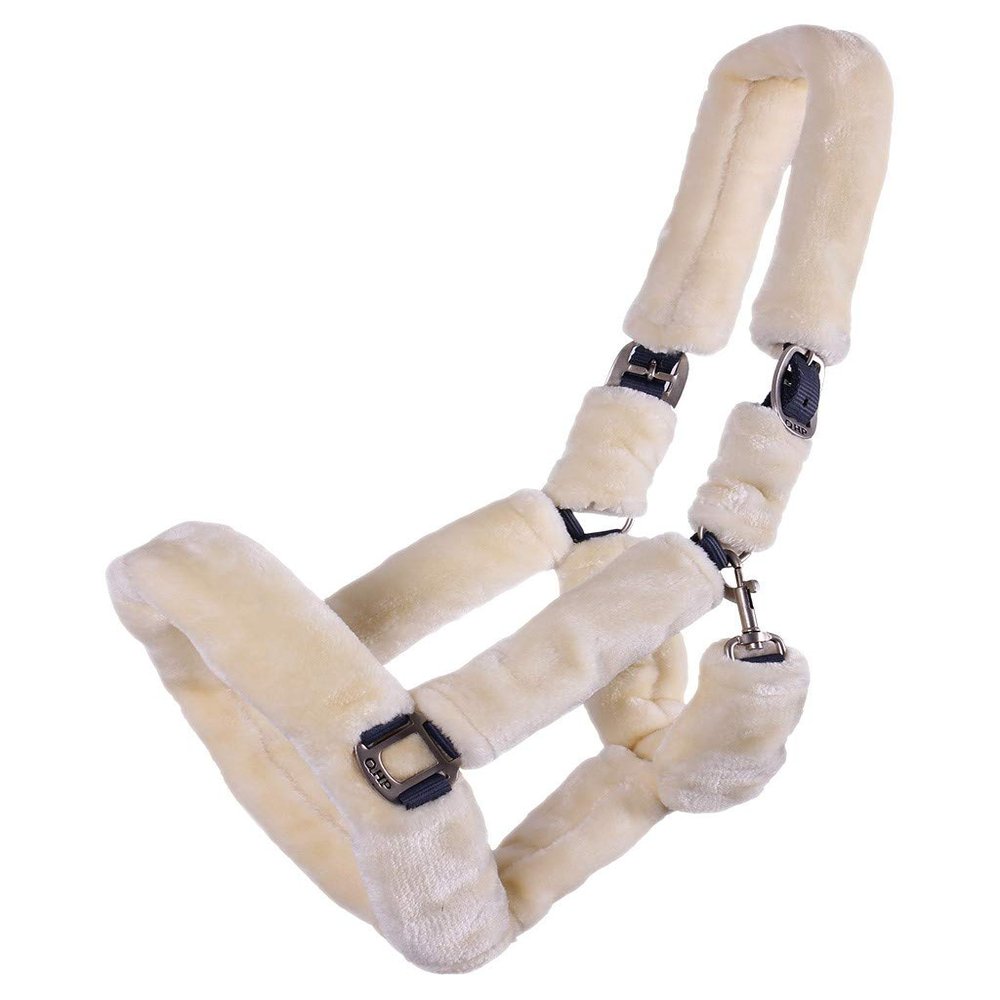 ARBO-INOX Faux Fur Halter, Cuddle Halter (Pony, Cream)