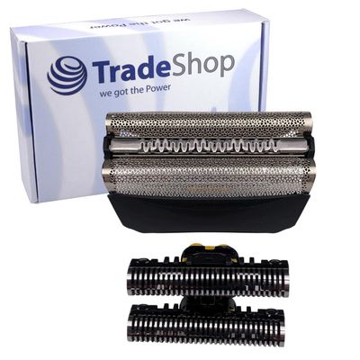 Replacement Shaver Foil and Cutter Block Combo Pack Compatible with Braun 51B/51S
