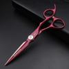 FOMALHAUT Hairdressing Scissors Set, 17.5 cm, Japanese 440C Steel, Red view 3