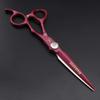 FOMALHAUT Hairdressing Scissors Set, 17.5 cm, Japanese 440C Steel, Red view 4