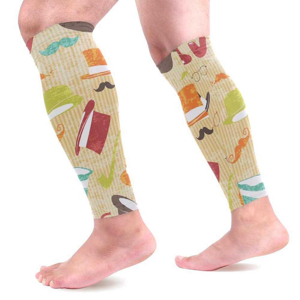 EZIOLY Sports Calf Compression Sleeves for Running, Cycling, Maternity and Travel