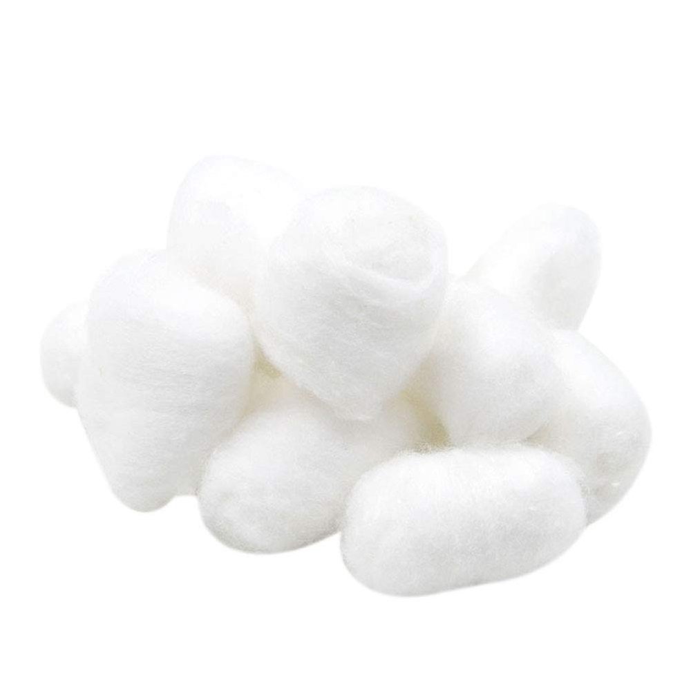 FRCOLOR 300-Count Makeup Cotton Balls, 3 Bags of 100