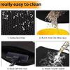 Mooyii Cat Litter Mat, 75 x 55 cm, Honeycomb Design, Waterproof Double Layer, Black (XS: 30 x 30 cm) view 4