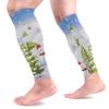 EZIOLY Snowman Winter Sports Calf Compression Sleeves view 1
