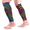 EZIOLY Rainbow Spiral Sports Calf Compression Sleeves view 1
