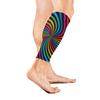 EZIOLY Rainbow Spiral Sports Calf Compression Sleeves view 2